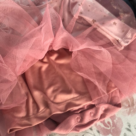 NEW Children’s Place Rose Blush Velvet & Tulle Baby Dress with Fur Vest - Picture 4 of 8